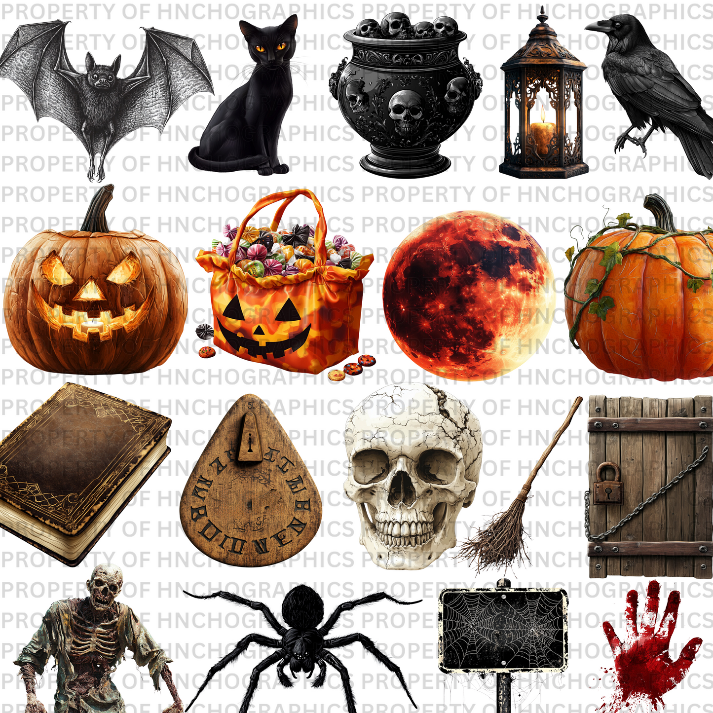 Halloween Element E-Book