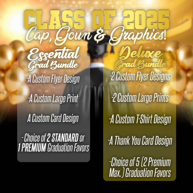 Cap, Gown & Graphics Package