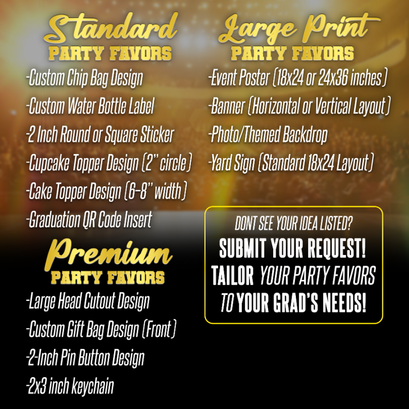Cap, Gown & Graphics Package