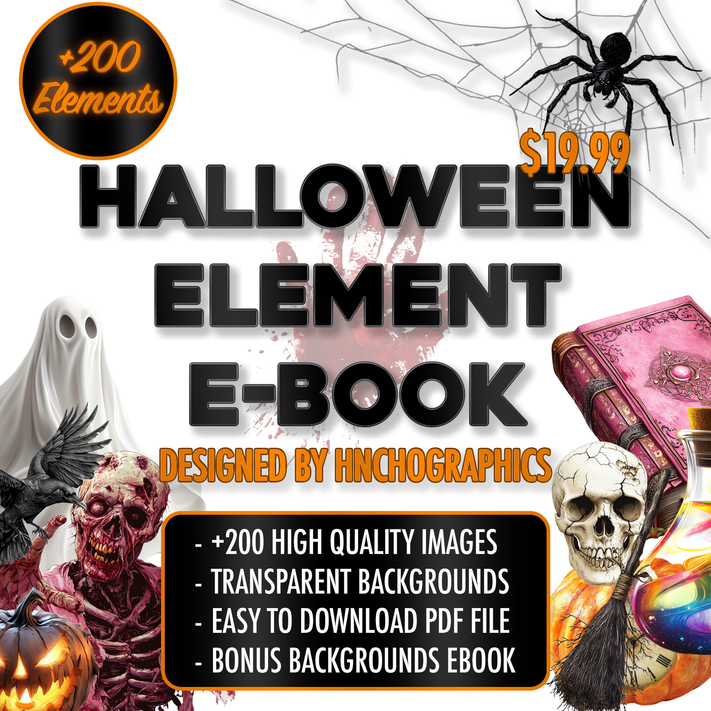Halloween Element E-Book